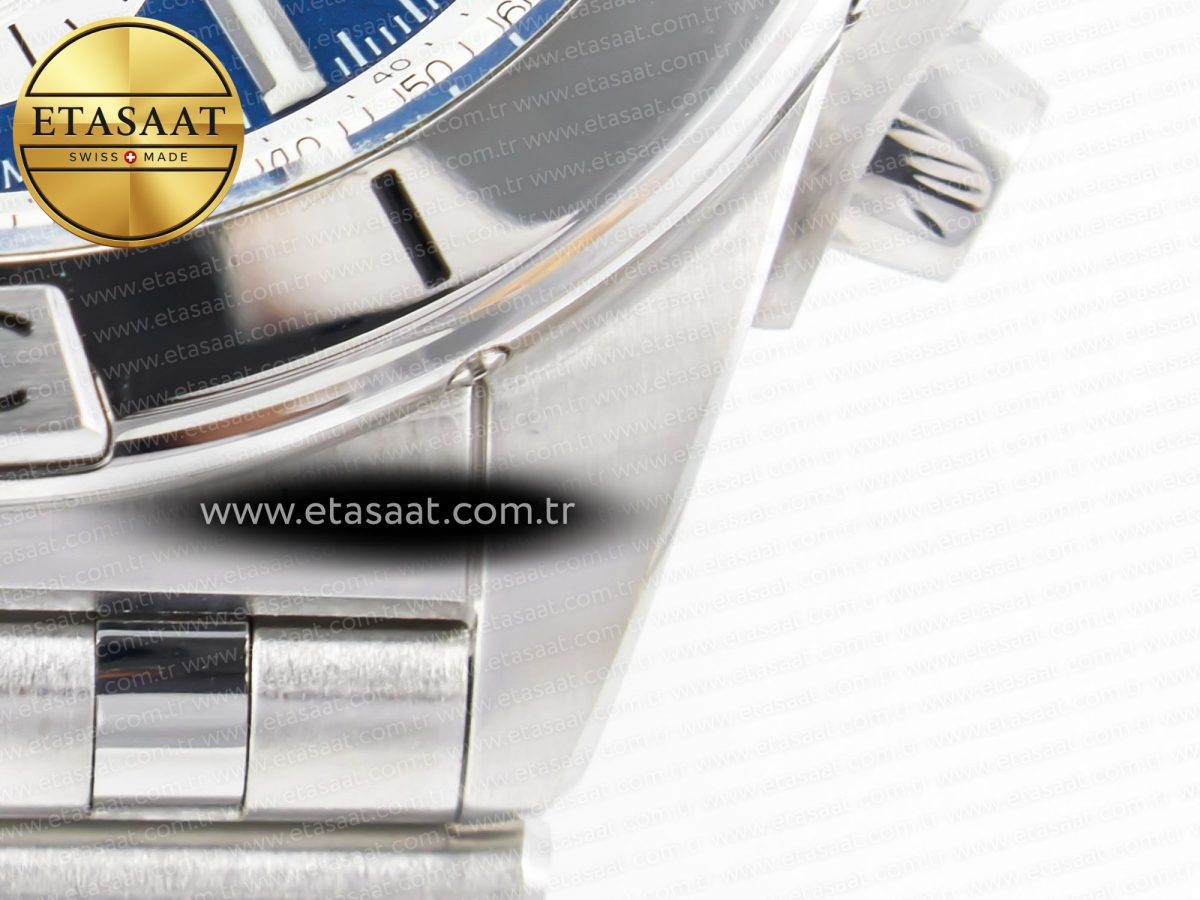 Breitling Chronomat B01 Italy 42mm SS BLSF 1:1 Best Edition Blue Dial on SS Bracelet A7750 - Görsel 14