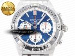 Breitling Chronomat B01 Italy 42mm SS BLSF 1:1 Best Edition Blue Dial on SS Bracelet A7750 - Görsel 4