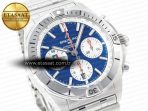 Breitling Chronomat B01 Italy 42mm SS BLSF 1:1 Best Edition Blue Dial on SS Bracelet A7750 - Görsel 5