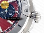 Breitling Chronomat Red Dial on SS Bracelet A7750 - Görsel 12