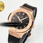 Hublot Classic Fusion Black Gummy Leather Strap