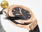 Hublot Classic Fusion Black Gummy Leather Strap - Görsel 7