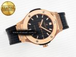 Hublot Classic Fusion Black Gummy Leather Strap - Görsel 8
