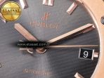 Hublot Classic Fusion 38mm RG JJF 1:1 Best Edition Gray Dial on Black Gummy Leather Strap - Görsel 10