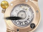 Hublot Classic Fusion 38mm RG JJF 1:1 Best Edition Gray Dial on Black Gummy Leather Strap - Görsel 19