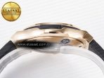 Hublot Classic Fusion 38mm RG JJF 1:1 Best Edition White Dial on Black Gummy Leather Strap - Görsel 14