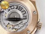 Hublot Classic Fusion 38mm RG JJF 1:1 Best Edition White Dial on Black Gummy Leather Strap - Görsel 20
