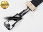 Hublot Classic Fusion 38mm RG JJF 1:1 Best Edition White Dial on Black Gummy Leather Strap - Görsel 26