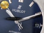 Hublot Classic Fusion 38mm SS JJF 1:1 Best Edition Blue Dial on Blue Gummy Leather Strap - Görsel 11