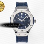 Hublot Classic Fusion 38mm JJF Mavi Kadran Gummy Kayış Eta Saat - Görsel 3 - 1:1 Süper Klon Saat