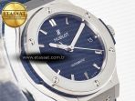 Hublot Classic Fusion 38mm SS JJF 1:1 Best Edition Blue Dial on Blue Gummy Leather Strap - Görsel 5