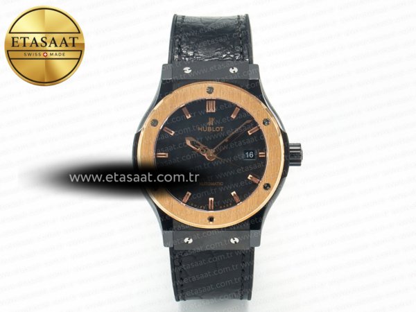 Hublot Classic Fusion Siyah Seramik SW300 Eta Saat - 1:1 Süper Klon Replika Saat