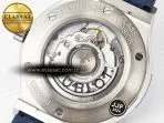 Hublot Classic Fusion 42mm SS JJF 1:1 Best Edition Blue Dial on Blue Gummy Leather Strap - Görsel 19