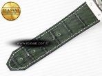 Hublot Classic Fusion 42mm SS JJF 1:1 Best Edition Green Dial on Green Gummy Leather Strap - Görsel 21