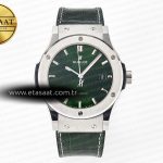 Hublot Classic Fusion 42mm JJF Yeşil Kadran Kayış Eta Saat - Görsel 3 - 1:1 Süper Klon Saat