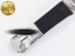 Hublot Classic Fusion 42mm SS JJF 1:1 Best Edition White Dial on Black Gummy Leather Strap - Görsel 23