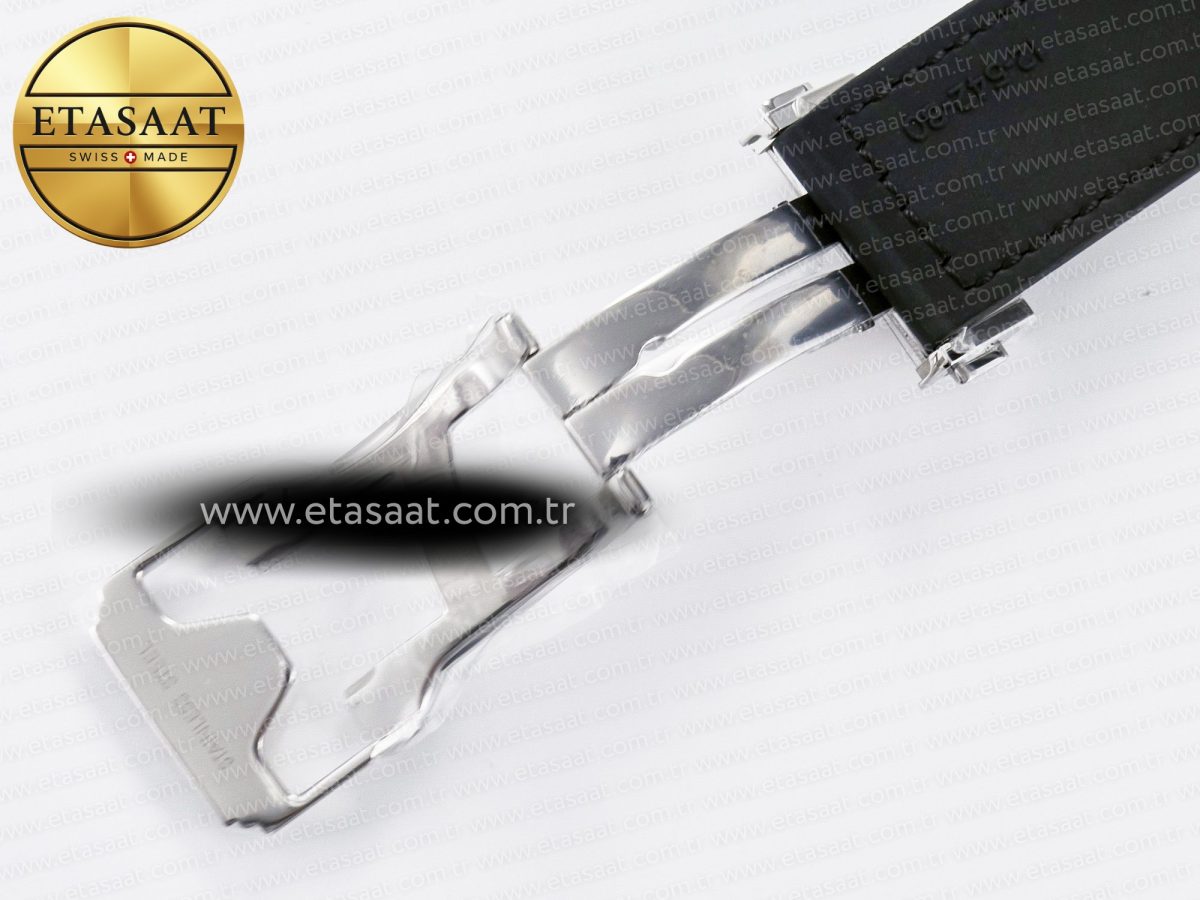 Hublot Classic Fusion 42mm SS JJF 1:1 Best Edition White Dial on Black Gummy Leather Strap - Görsel 25