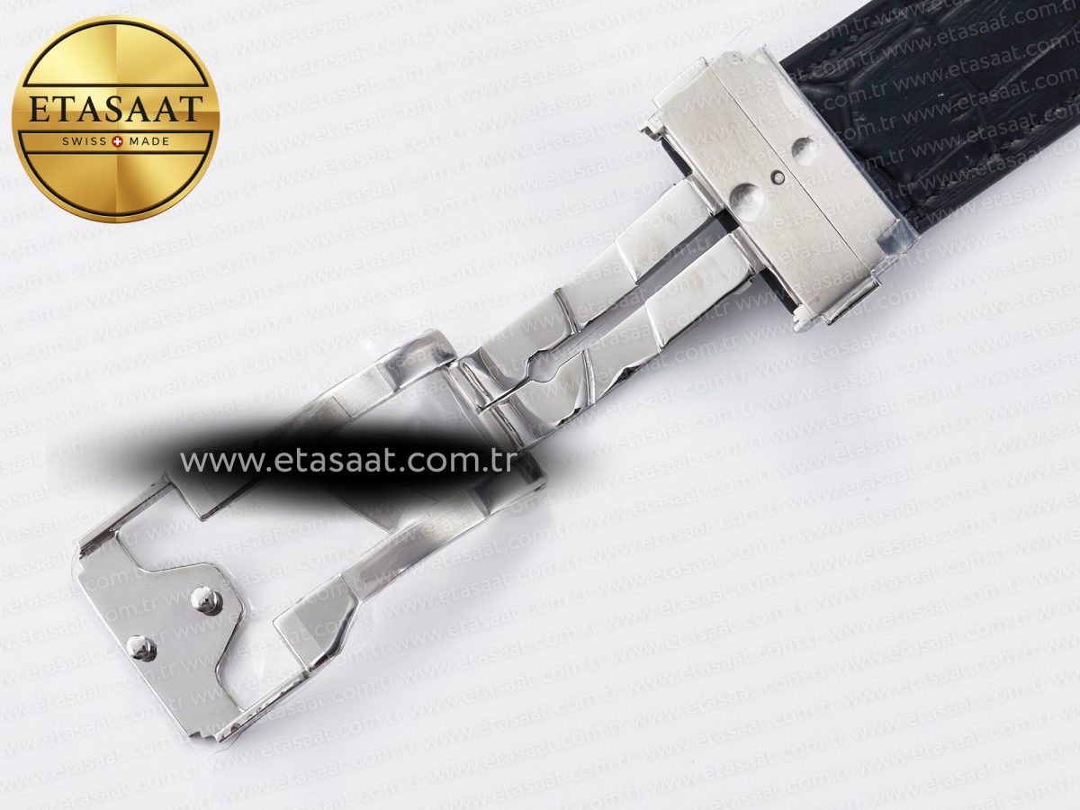Hublot Classic Fusion 42mm SS JJF 1:1 Best Edition White Dial on Black Gummy Leather Strap - Görsel 26