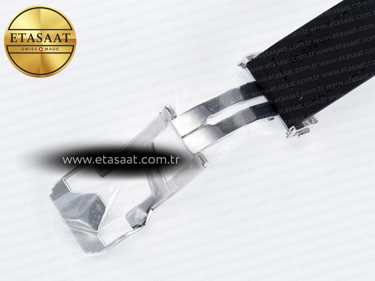 Hublot Classic Fusion Bang 42mm HBF 1:1 Best Edition Black Dial Diamonds Bezel on Black Leather Strap A2892 - Görsel 24