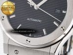Hublot Classic Fusion Bang 42mm HBF 1:1 Best Edition Black Dial on Black Rubber Strap A2892 - Görsel 12
