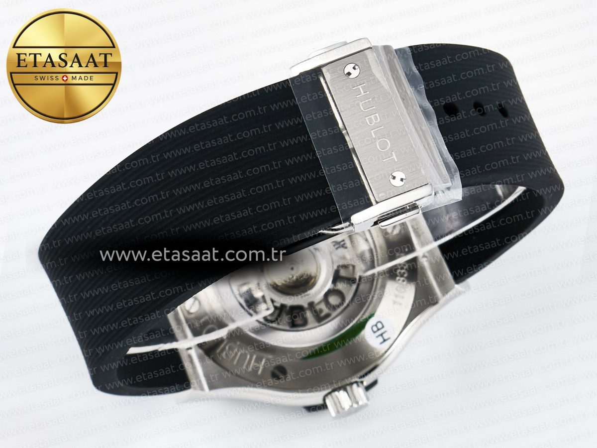 Hublot Classic Fusion Bang 42mm HBF 1:1 Best Edition Black Dial on Black Rubber Strap A2892 - Görsel 16