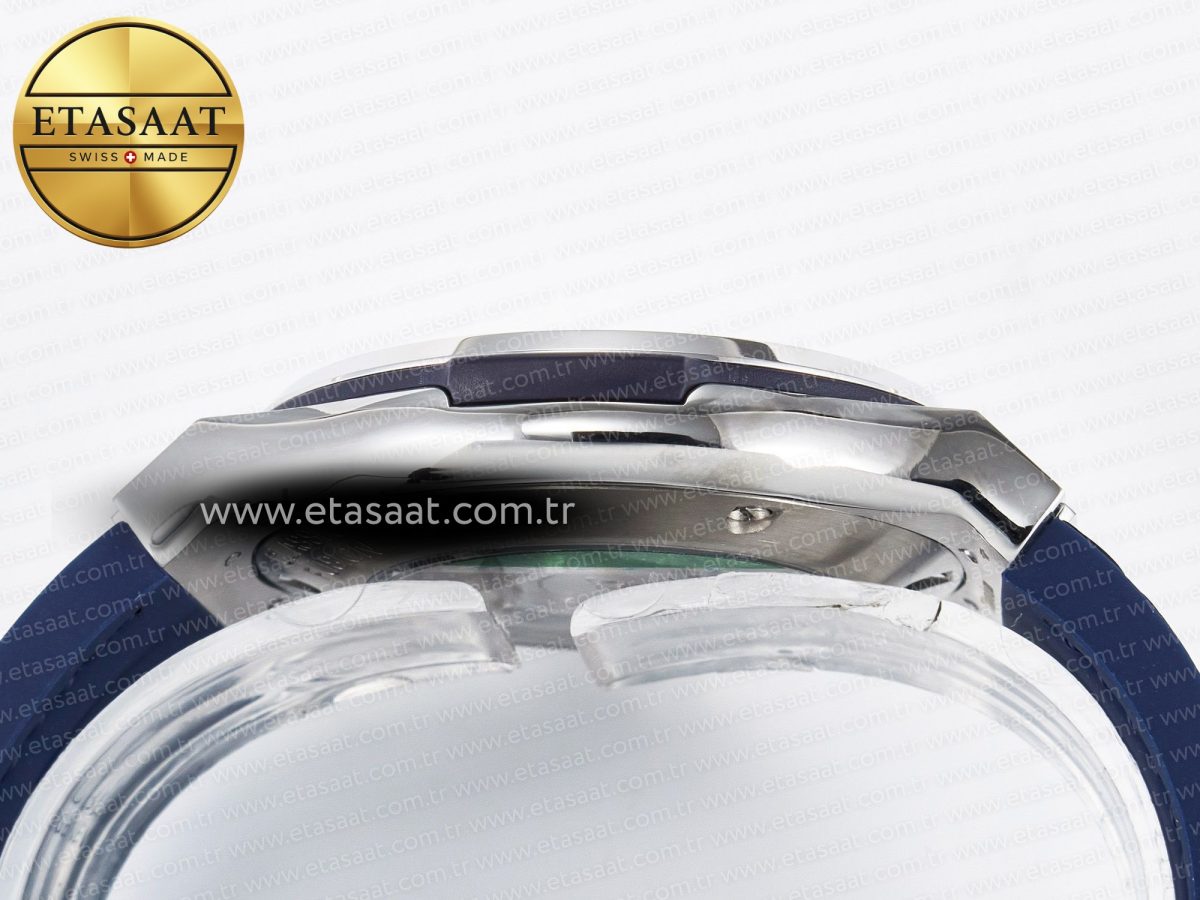 Hublot Classic Fusion Bang 42mm HBF 1:1 Best Edition Blue Dial Diamonds Bezel on Blue Leather Strap A2892 - Görsel 14
