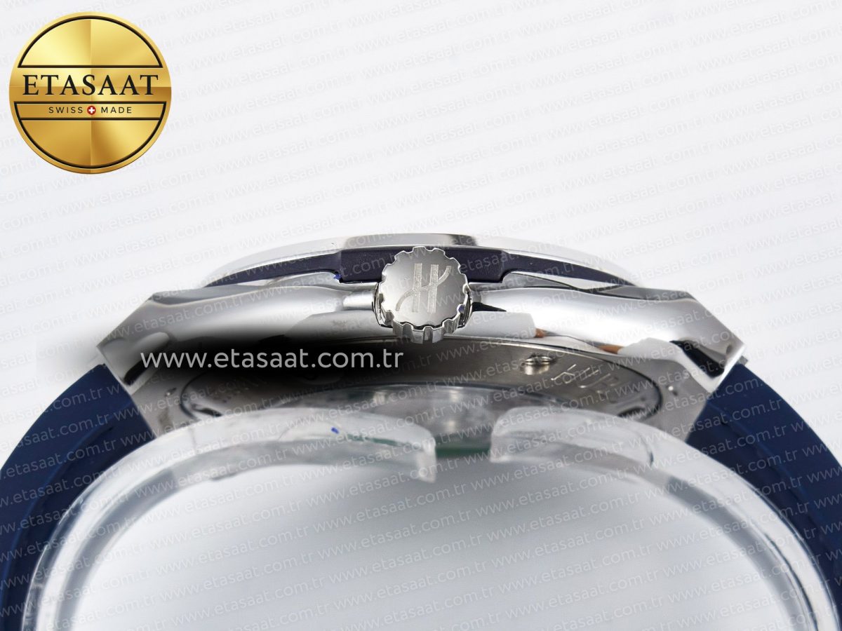 Hublot Classic Fusion Bang 42mm HBF 1:1 Best Edition Blue Dial Diamonds Bezel on Blue Leather Strap A2892 - Görsel 15