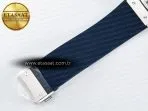 Hublot Classic Fusion Bang 42mm HBF 1:1 Best Edition Blue Dial Diamonds Bezel on Blue Rubber Strap A2892 - Görsel 22