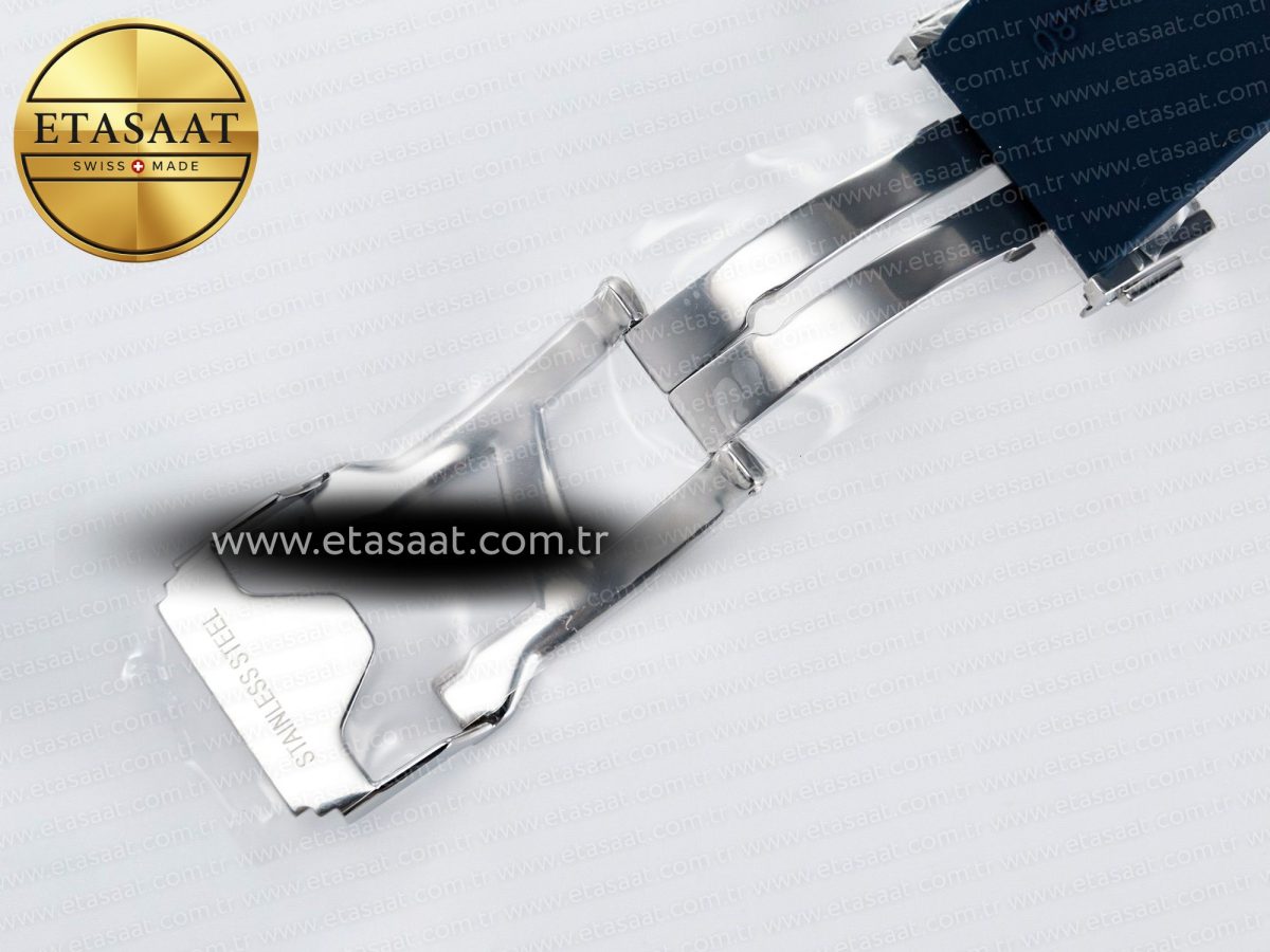 Hublot Classic Fusion Bang 42mm HBF 1:1 Best Edition Blue Dial Diamonds Bezel on Blue Rubber Strap A2892 - Görsel 24