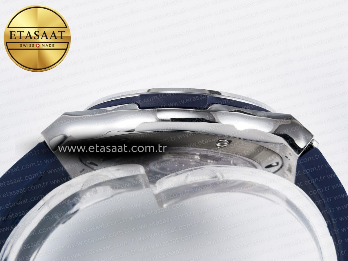 Hublot Classic Fusion Bang 42mm HBF 1:1 Best Edition Blue Dial on Blue Leather Strap A2892 - Görsel 14
