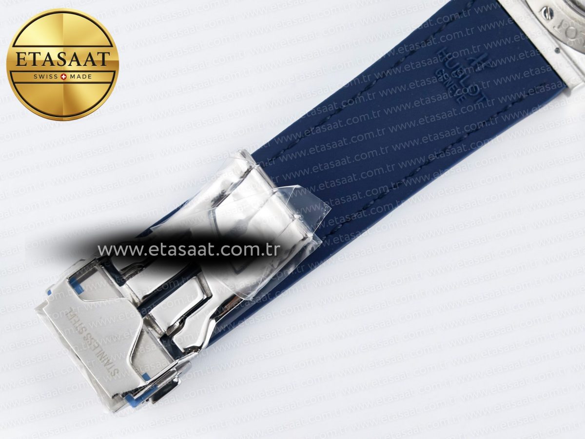Hublot Classic Fusion Bang 42mm HBF 1:1 Best Edition Blue Dial on Blue Leather Strap A2892 - Görsel 23