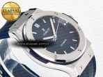 Hublot Classic Fusion Bang 42mm HBF 1:1 Best Edition Blue Dial on Blue Leather Strap A2892 - Görsel 7