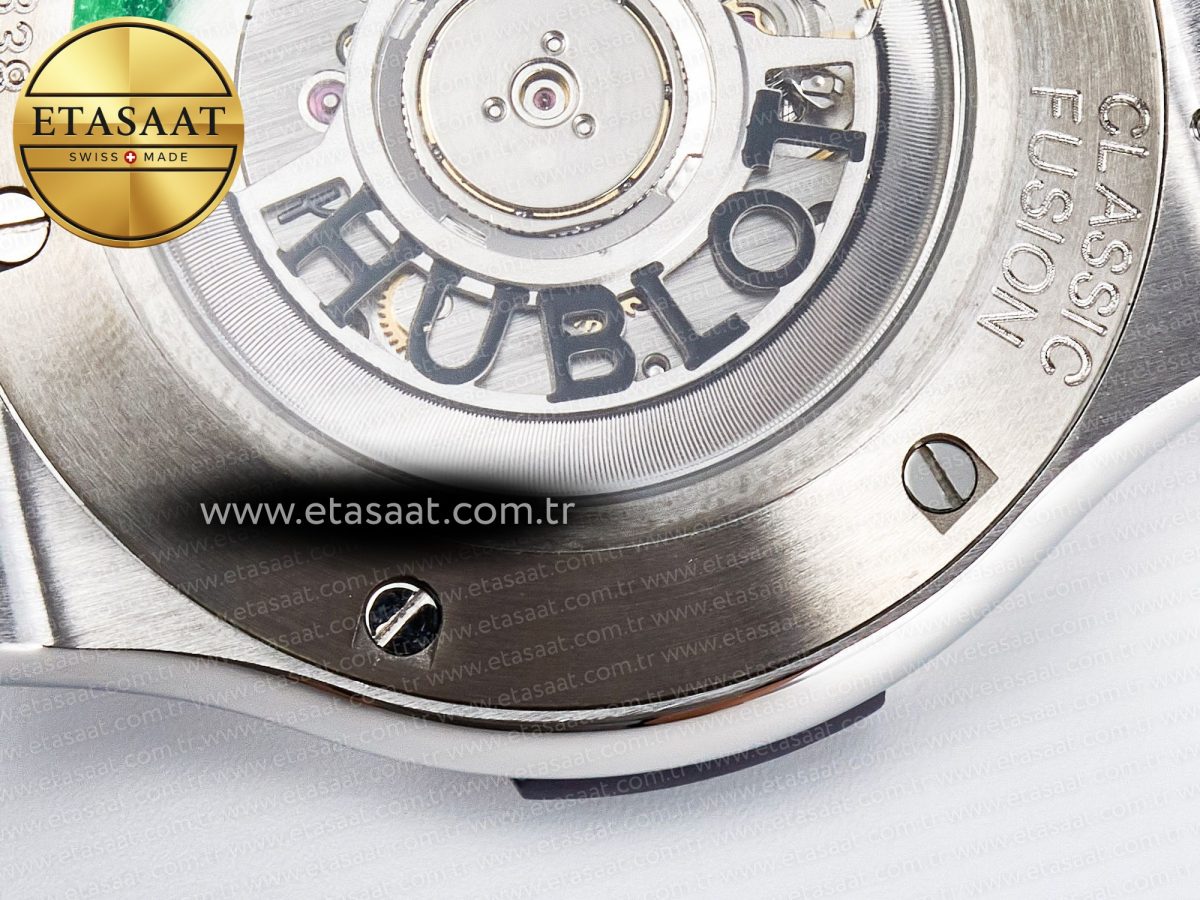 Hublot Classic Fusion Bang 42mm HBF 1:1 Best Edition Blue Dial on Blue Rubber Strap A2892 - Görsel 18