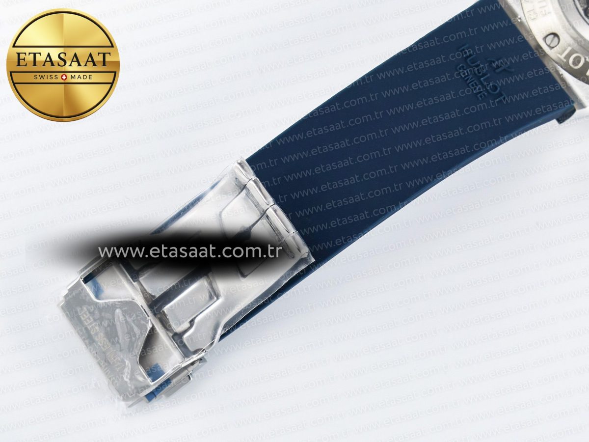Hublot Classic Fusion Bang 42mm HBF 1:1 Best Edition Blue Dial on Blue Rubber Strap A2892 - Görsel 23