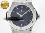 Hublot Classic Fusion Bang 42mm HBF 1:1 Best Edition Blue Dial on Blue Rubber Strap A2892 - Görsel 4