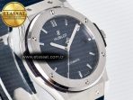 Hublot Classic Fusion Bang 42mm HBF 1:1 Best Edition Blue Dial on Blue Rubber Strap A2892 - Görsel 5