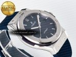Hublot Classic Fusion Bang 42mm HBF 1:1 Best Edition Blue Dial on Blue Rubber Strap A2892 - Görsel 7