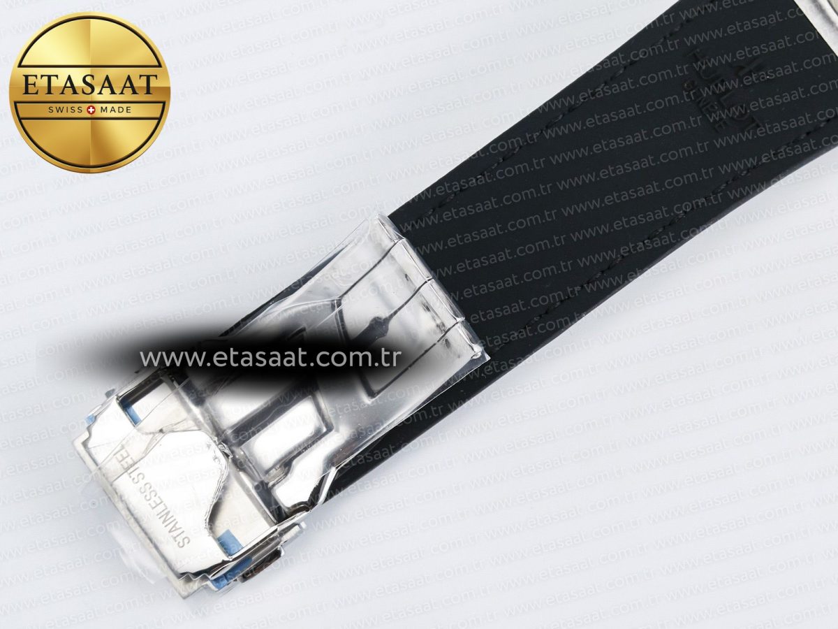 Hublot Classic Fusion Bang 42mm HBF 1:1 Best Edition Gray Dial Diamonds Bezel on Gray Leather Strap A2892 - Görsel 23