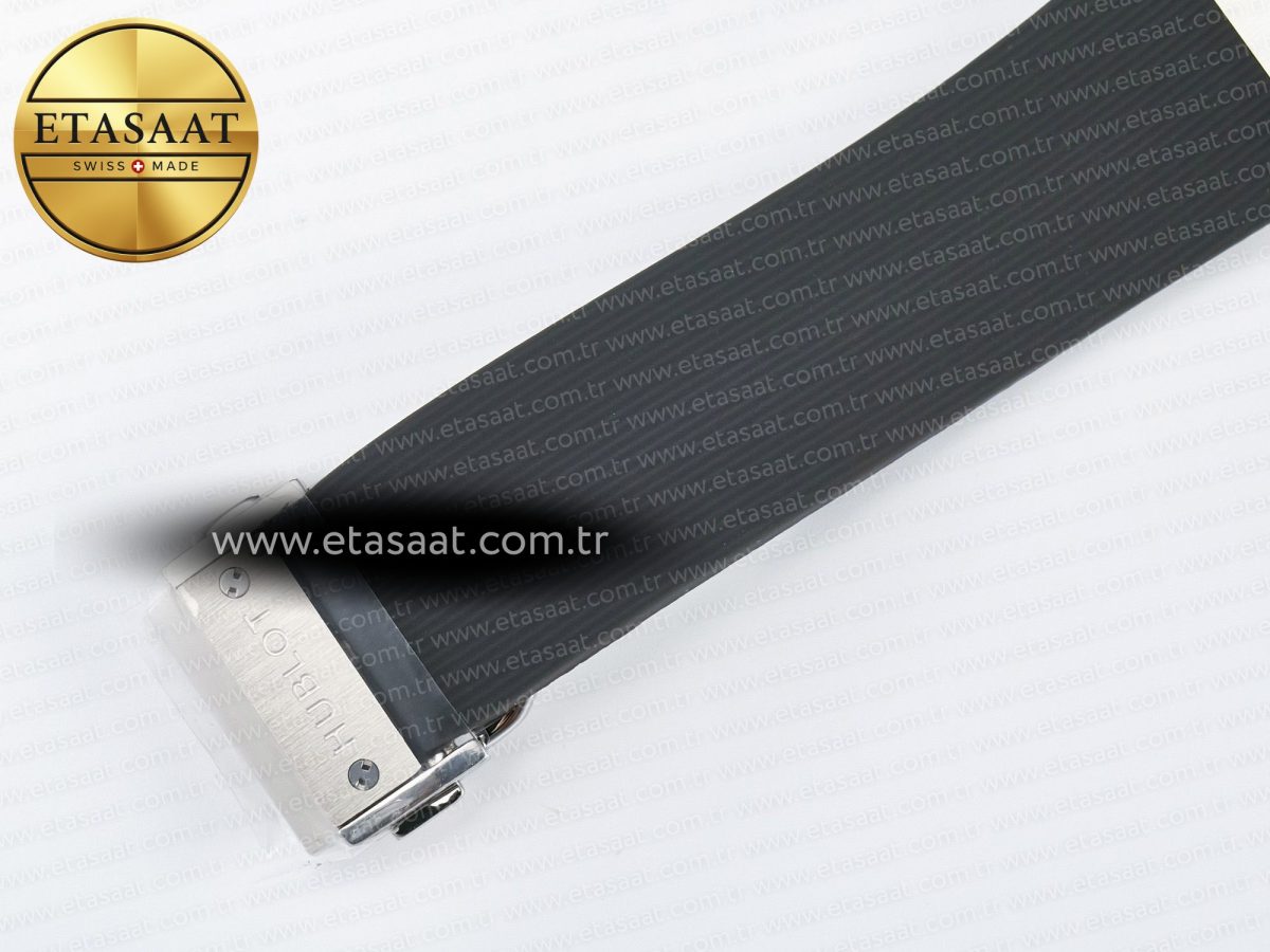 Hublot Classic Fusion Bang 42mm HBF 1:1 Best Edition Gray Dial Diamonds Bezel on Gray Rubber Strap A2892 - Görsel 22