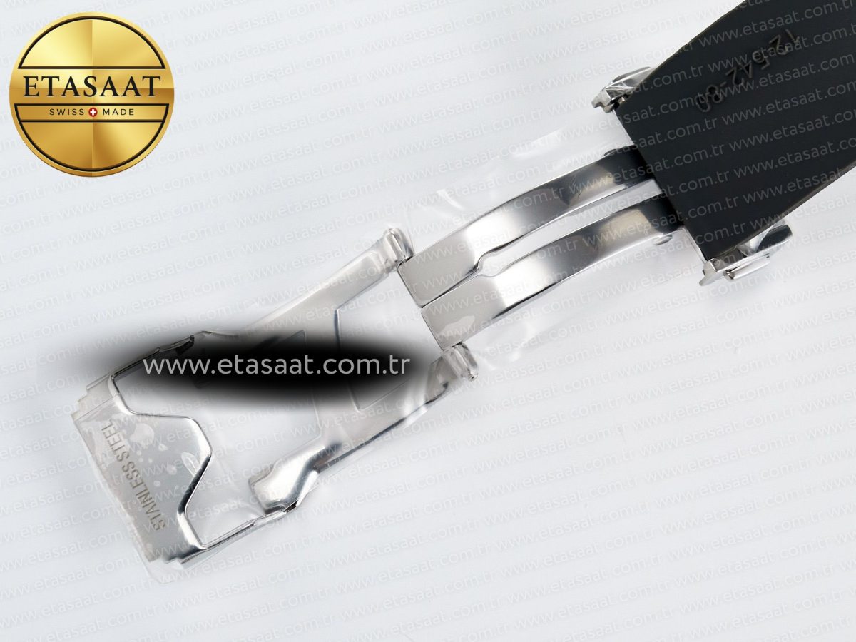 Hublot Classic Fusion Bang 42mm HBF 1:1 Best Edition Gray Dial Diamonds Bezel on Gray Rubber Strap A2892 - Görsel 24