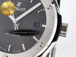 Hublot Classic Fusion Bang 42mm HBF 1:1 Best Edition Gray Dial on Gray Leather Strap A2892 - Görsel 11