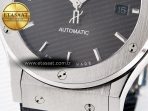 Hublot Classic Fusion Bang 42mm HBF 1:1 Best Edition Gray Dial on Gray Leather Strap A2892 - Görsel 12