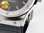 Hublot Classic Fusion Bang 42mm HBF 1:1 Best Edition Gray Dial on Gray Leather Strap A2892 - Görsel 13