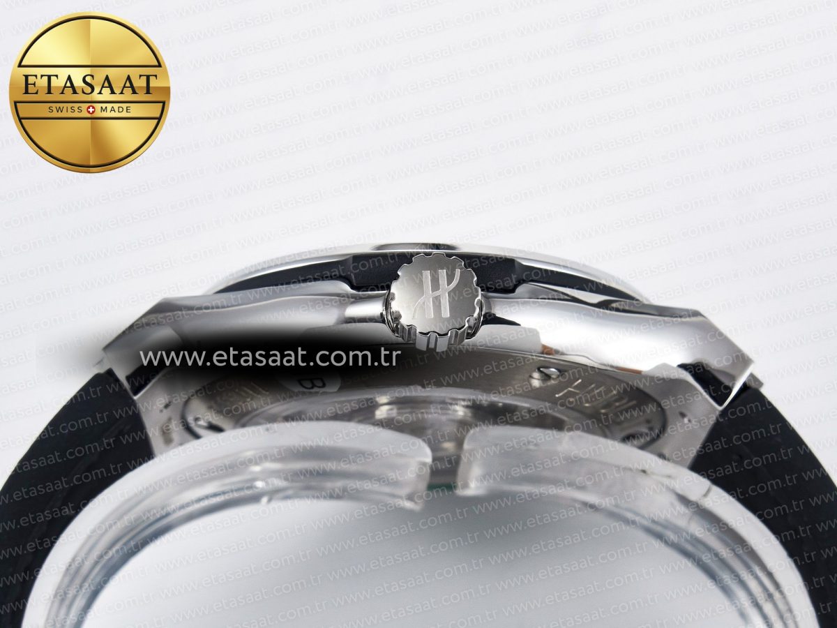 Hublot Classic Fusion Bang 42mm HBF 1:1 Best Edition Gray Dial on Gray Leather Strap A2892 - Görsel 15