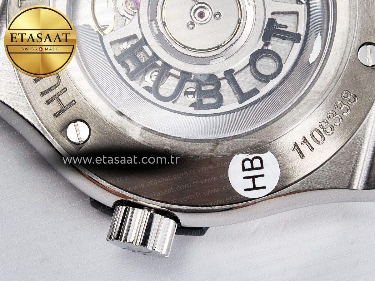 Hublot Classic Fusion Bang 42mm HBF 1:1 Best Edition Gray Dial on Gray Leather Strap A2892 - Görsel 18