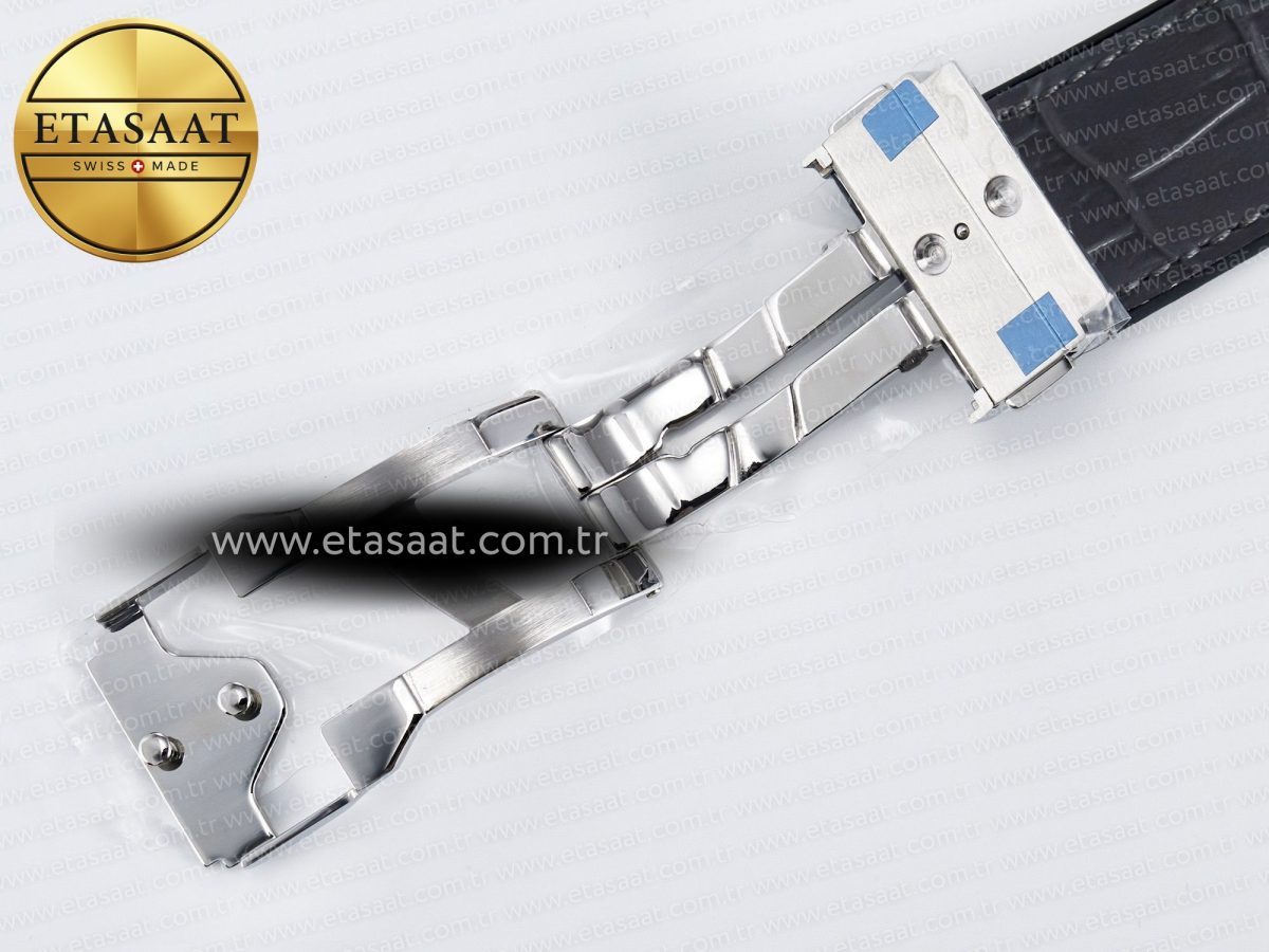 Hublot Classic Fusion Bang 42mm HBF 1:1 Best Edition Gray Dial on Gray Leather Strap A2892 - Görsel 25