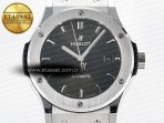 Hublot Classic Fusion Bang 42mm HBF 1:1 Best Edition Gray Dial on Gray Leather Strap A2892 - Görsel 4