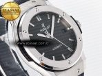 Hublot Classic Fusion Bang 42mm HBF 1:1 Best Edition Gray Dial on Gray Leather Strap A2892 - Görsel 5