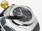 Hublot Classic Fusion Bang 42mm HBF 1:1 Best Edition Gray Dial on Gray Leather Strap A2892 - Görsel 7