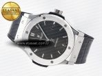Hublot Classic Fusion Bang 42mm HBF 1:1 Best Edition Gray Dial on Gray Leather Strap A2892 - Görsel 9